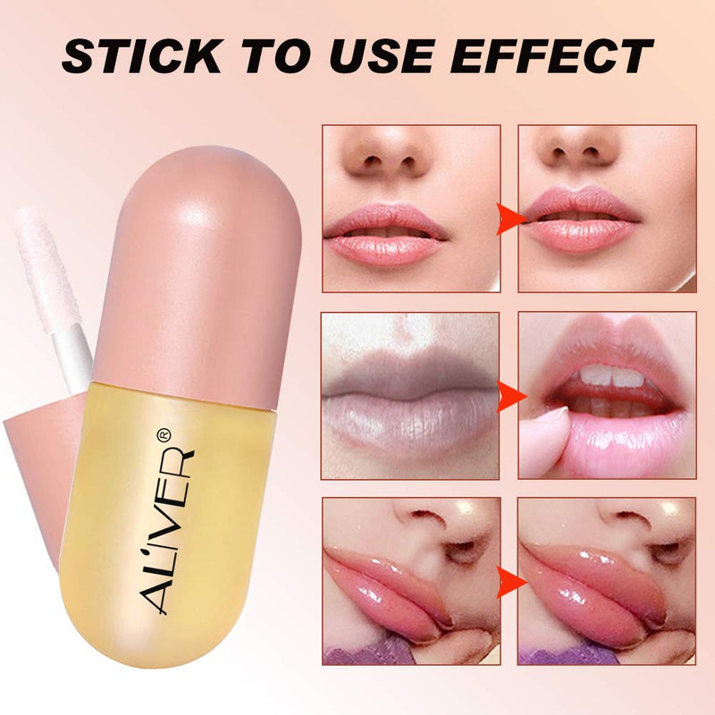 [Australia] - Lip Plumper, Natural Lip Plumper & Lip Care Serum, lip plumping lip gloss, lip plumper gloss, Day Care, Lip Enhancer Make Lips Fuller and Moisturizing Beautiful Fuller -5.5ml 