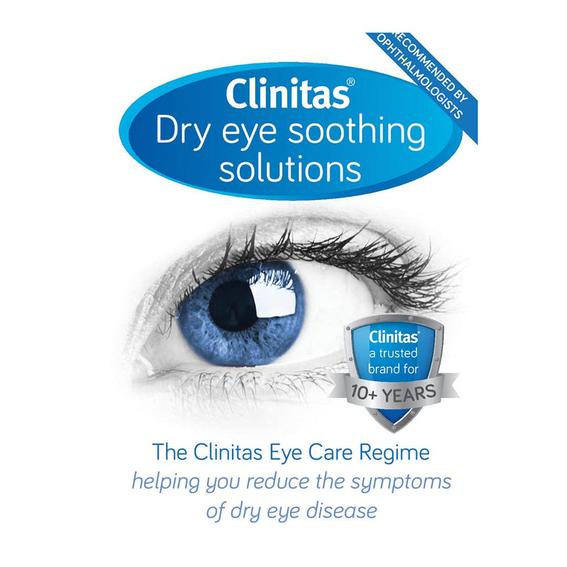 [Australia] - Clinitas 0.2% Soothe Eye Drops for Dry Eye. Suitable for Contact Lens wearers and Preservative Free for The Relief of Dry and Gritty Eyes 10ml Multi use Bottle 