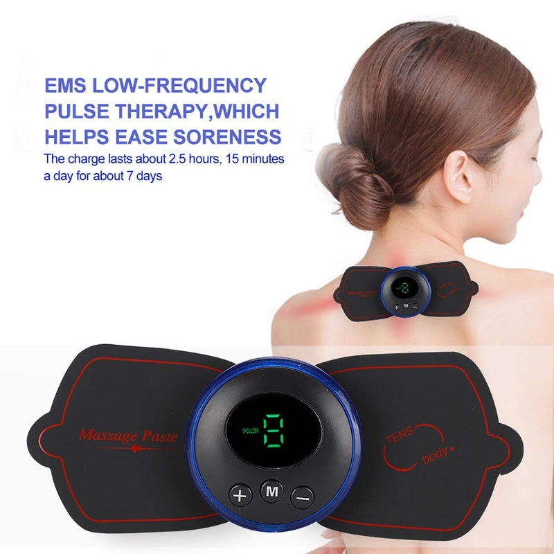[Australia] - EMS Muscle Stimulator Neck Massager Multifunctional Shoulder Arms Back Legs Waist Massage Tool with 6 Modes 9 Strength for Pain Relief 