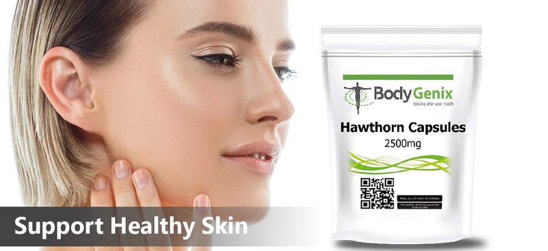 [Australia] - Hawthorn Capsules 2500mg Bodygenix Blood Circulation, Heart Support Supplement (120) 120 