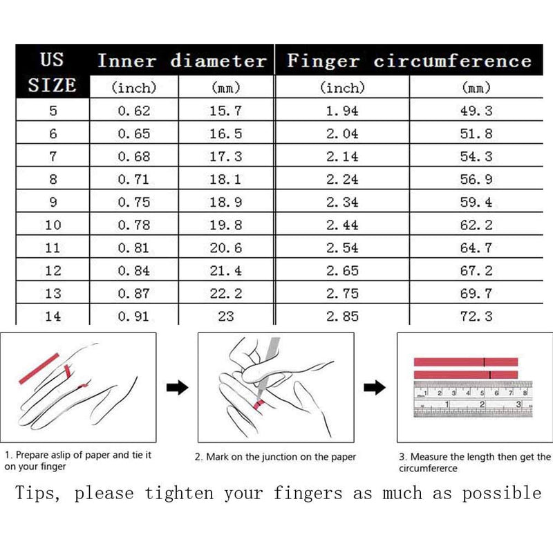 [Australia] - ringheart 2 His and Hers Ring Couple Rings Black Cz Three Stone Womens Wedding Ring Sets Titanium Steel Mens Wedding Bands women's size 6 & men's size10 