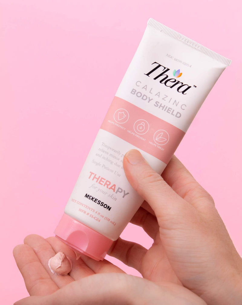 [Australia] - Thera Calazinc Body Shield, Relieves and Protects Skin from Minor Irritation, Chafing, and Itching - Formulated with Zinc Oxide + Calamine, 4 oz 4 Fl Oz (Pack of 1) 