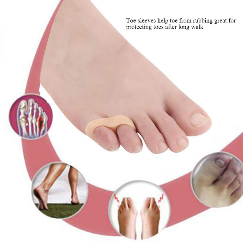 [Australia] - 10 Pcs Gel Little Toe Buddy Toe Corrector and Toe Straightener,Tailor's Bunion Pads Soft Gel Bunionette Pad Toe Protector Tailors Bunion Pain Relief 