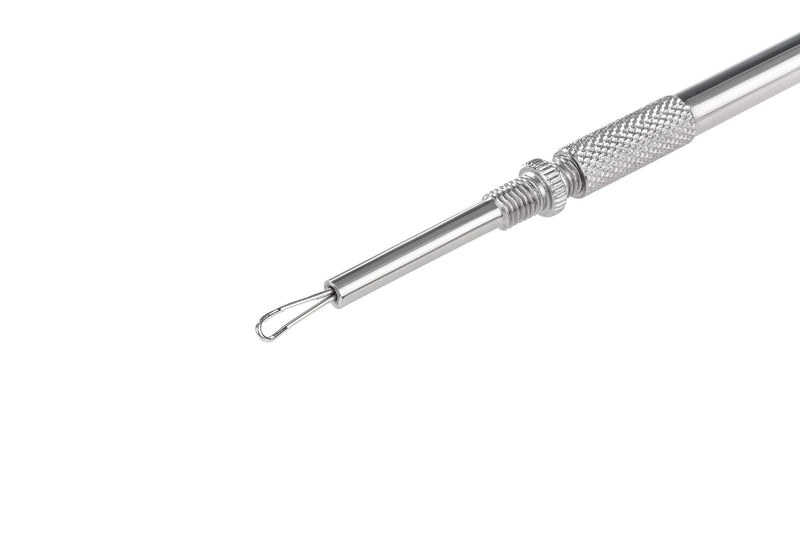 [Australia] - Remos Blackhead and comedone Acne Extractor with fine Gouge, Stainless, 11.5 cm With gouge and loop 