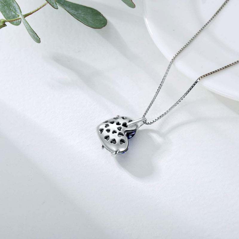 [Australia] - AOBOCO Sister Necklace Gifts 925 Sterling Silver I Love You Sister Heart Pendant Friendship Necklace for Sister Best Friend Classmates, Embellished with Crystals from Austria 