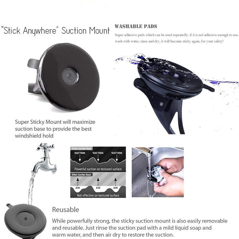 [Australia] - Dosili Dash Cam Suction Cup Mount, for Garmin Dash cam 45 55 65W 46 56 66W and Speak , Plus 010-12530-00 , 010-12530-05 