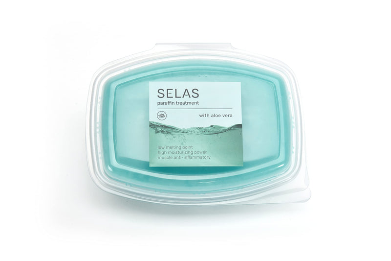 [Australia] - Aloe Vera Paraffin 1.300 ml (980 g) Selas for therapeutic and aesthetic treatment of hands and feet. 