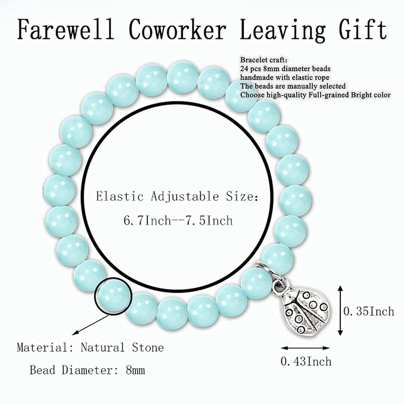 [Australia] - Going Away Gifts for Coworker Leaving Farewell Bracelet Farewell Retirement Moving Coworker Leaving Gifts for Women Men New Job Goodbye Good Luck Jewelry Gift 2PCS Colleague Bracelet Style 1 