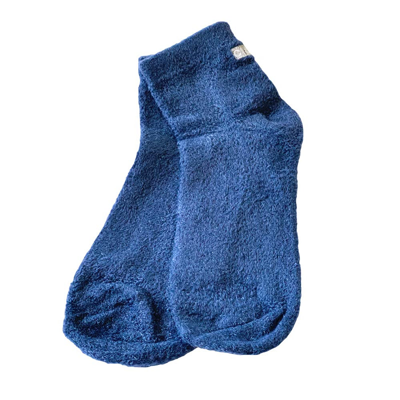 [Australia] - Cloudz Natural Aloe Vera Spa Socks - Blue (2 Pairs/Solid & Patterned) 