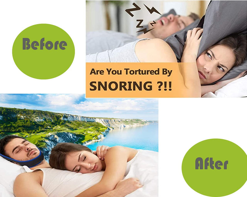 [Australia] - Anti Snoring Chin Strap, Comfortable Natural Snoring Solution Snore Stopper, Adjustable Stop Snoring Chin Strap, Most Effective Anti Snoring Devices for Men and Women 