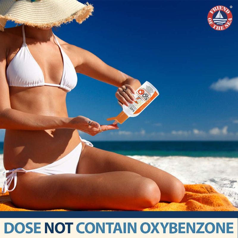 [Australia] - Safe Sea SPF50+ lotion 4oz. Anti-Jellyfish Sting Protective Lotion Sunscreen, Protects against Sea Lice Stings, JellyFish Stings and Fire Corals. Eco-friendly and Reef-Safe Sunscreen (1-pack 50SPF) 118.3 ml (Pack of 1) 