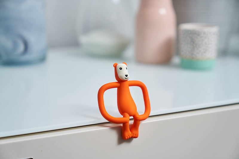 [Australia] - Matchstick Monkey, Bramble Bear Baby Teething Toy, Stimulates and Massages Sore Gums, 3 Months Old + 1 Animal Teether 