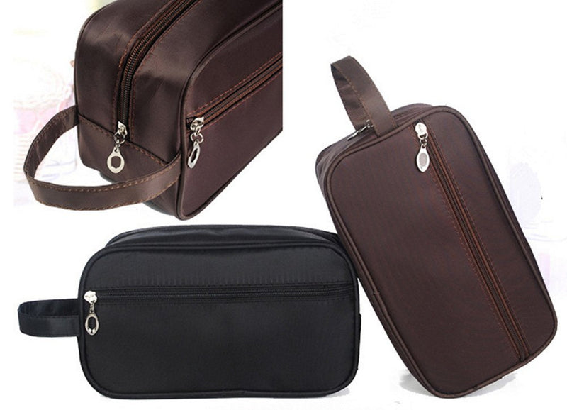[Australia] - Tumecos Toiletry Dopp Kit Travel Electronics Organizer Shaving Accessories Bag with Carry Handle Black 