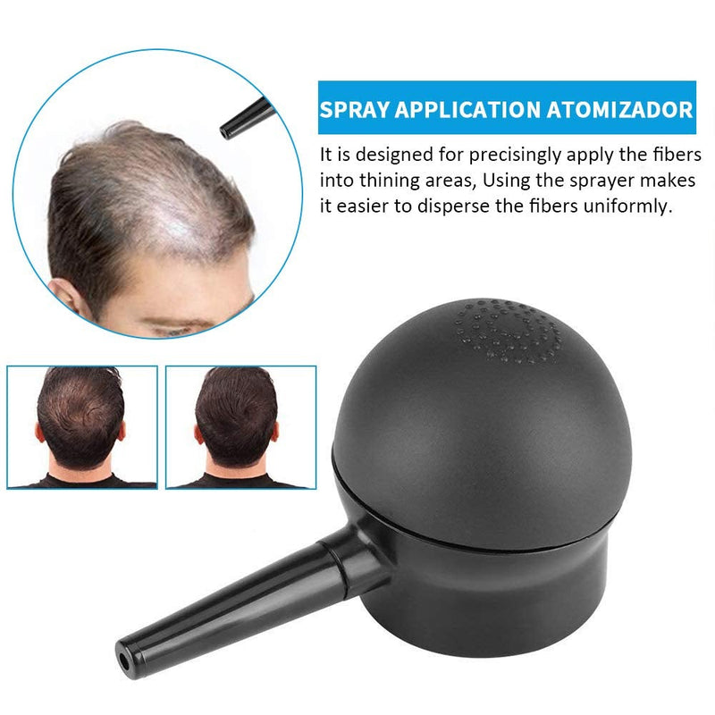 [Australia] - Hair Fibres Dark Brown with Applicator, Nature Keratin Hair Building Fibres, Professional Quality Hair Powder, Hair Loss Concealer for Men and Women for Bald Spots & Thinning Hair 