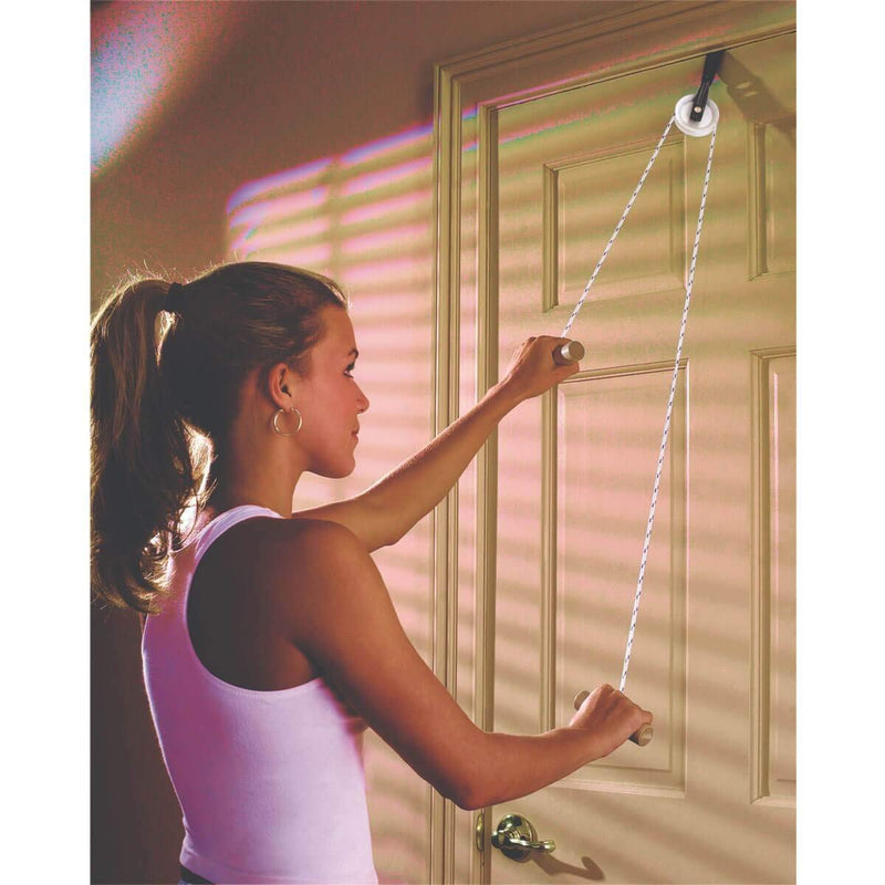 [Australia] - CanDo 50-1025 Over Door Shoulder Pulley, Single with Disc w/ Disc Anchor 