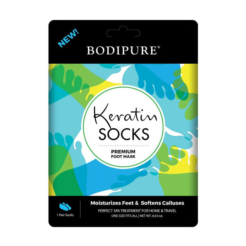 [Australia] - BODIPURE Premium Keratin Hand Mask & Foot Mask – Anti-aging Moisturizing Gloves & Socks for Dry Hands & Cracked Heels - Natural Ingredients – Pair in a Pack – (6+6 Pack) 