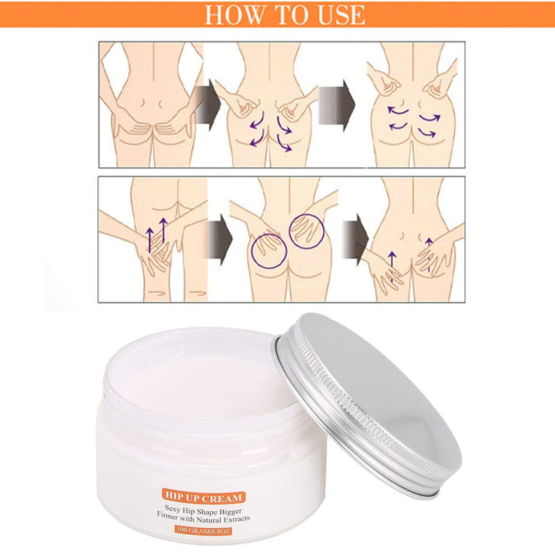 [Australia] - Buttocks Enhancement Cream, 2 X 100G Professional Cellulite Buttock Cream Buttock Bodylubricant Massage For Women For Body Creams Buttocks Enlargement 