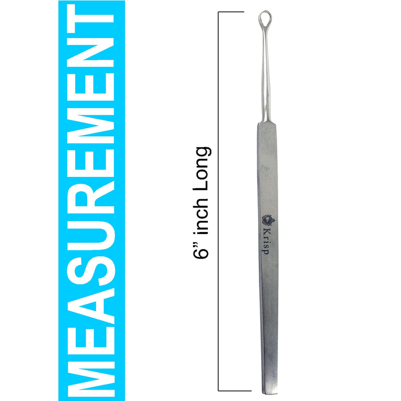 [Australia] - Ear Wax Removal Kit - Ear Q Tip Pick Curette Cleaning Reusable Earwax Cleaner Remover Medical Grade Stainless Steel Tool by Krisp Beauty 