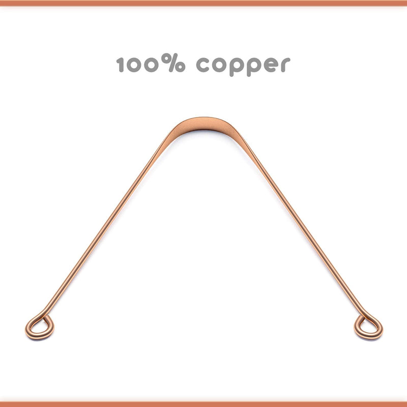 [Australia] - Arista Tongue Scraper | Ayurveda Tongue Cleaner | Copper Tongue Scraper for Bad Breath Treatment | Tongue Cleaner Scraper | Tongue Scrapers for Adults | Metal Tongue Scraper | Oral Hygiene Products 1 