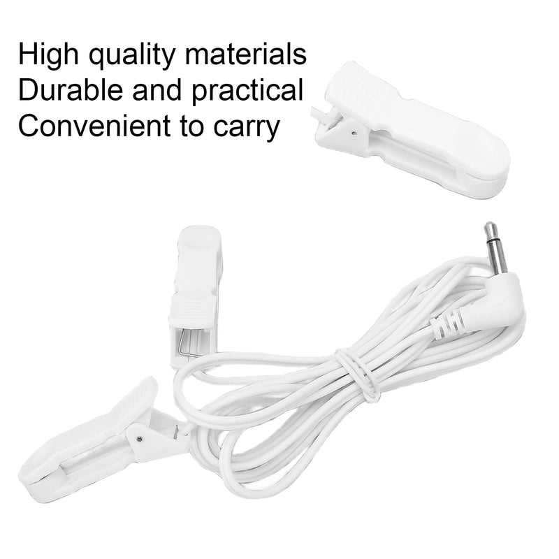 [Australia] - 3.5mm TENS Ear Clip for TENS Unit Physiotherapy Machine, Electrode Wire Lead Connecting Cable for Promote Blood Circulation and Make Body Healthy 