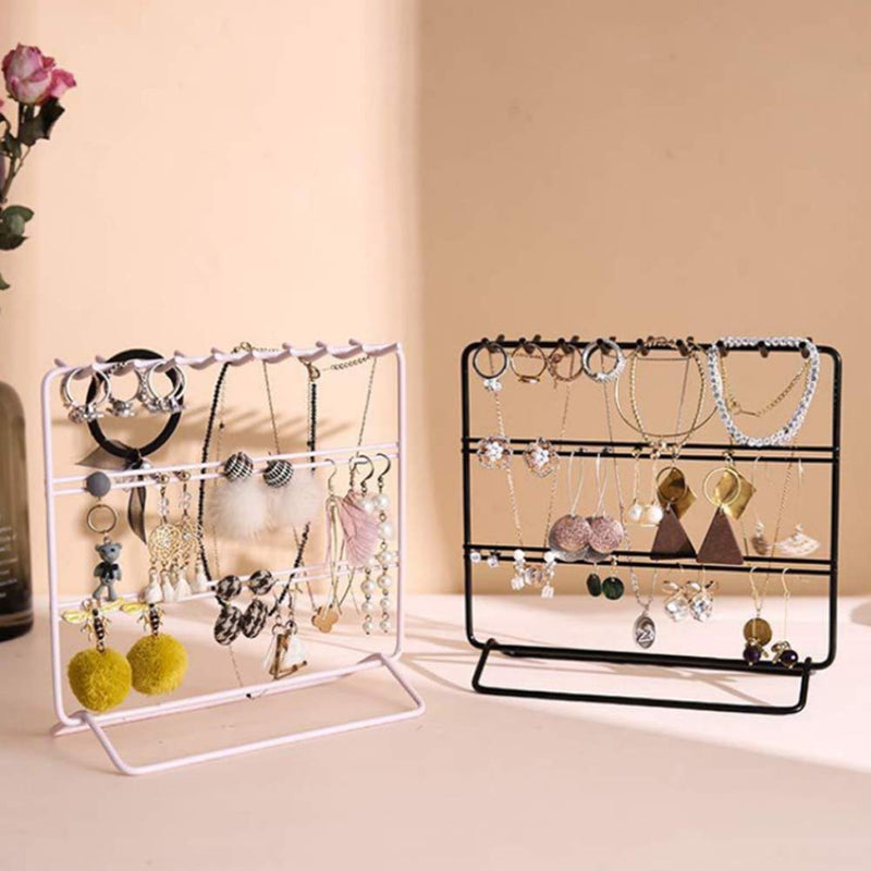 [Australia] - Jewelry Organizer ， Jewelry Holder ， Perfect Earrings, Necklaces and Bracelets Holder ，Black Black 