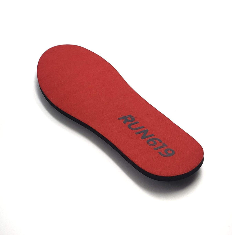 [Australia] - RUN619 Zero Drop Shoe Insoles - Thick Flat Firm Shoe Inserts w/ No Arch Support - Foot Forming - Perfect for Running Walking Work or Hiking - 6mm Insoles (Size D - Men's 9-10 / Women's 10-11) Size D - Men's 9-10 / Women's 10-11 