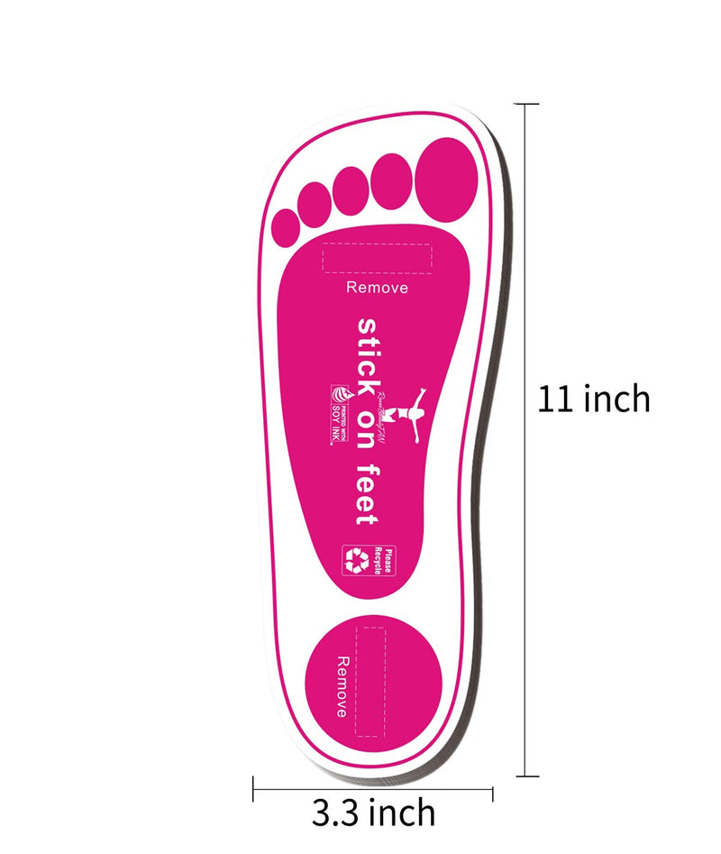 [Australia] - Economy 25 Pairs(50 feets) Pink Spray Tanning Sticky feet Pads Protectors for Fake Tan 