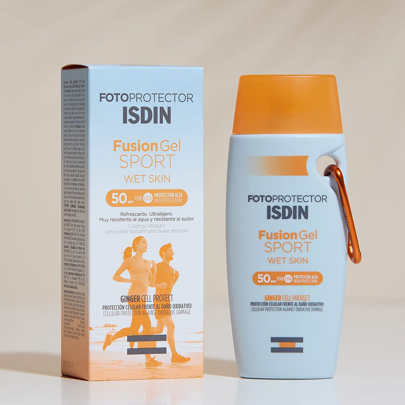 [Australia] - ISDIN Fusion Gel SPORT SPF 50+ 100ml | Body sun gel cream designed for sports use | Ultra-light and cooling 100 ml 