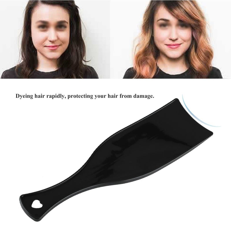 [Australia] - Hair Color Board, Rotekt Black Plastic Hair Dye Highlights Bleach Coloring Brush Comb Anti-static Hair Tools Black Plastic Hair Styling Tool 