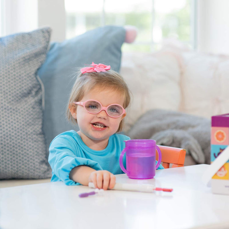 [Australia] - Talktools Recessed Lid Cup with Handles - 2 Lids | Therapy Cups | Helps Improve Lip Closure and Tongue Retraction | Alternative to Sippy Cup 