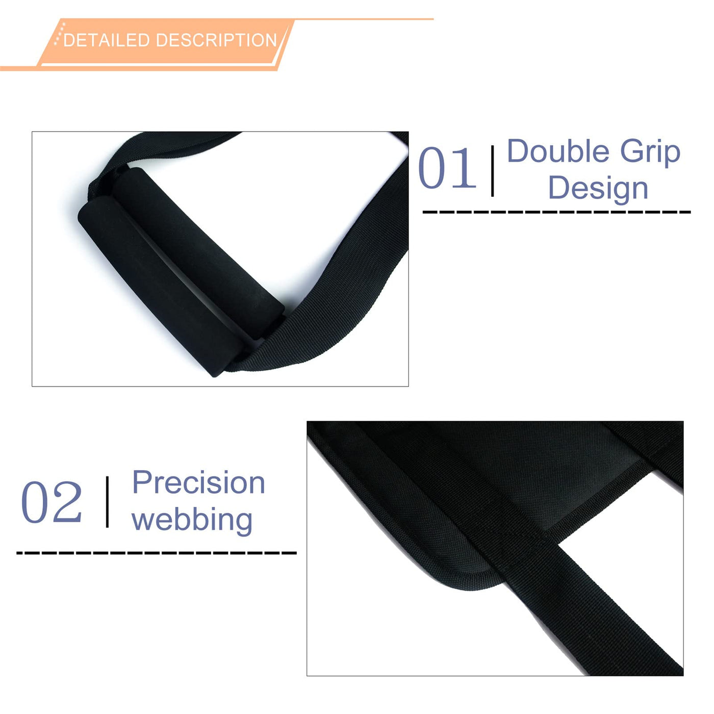 31.5 Inch Padded Bed Transfer Nursing Sling for Patient, Elderly Safety  Lifting