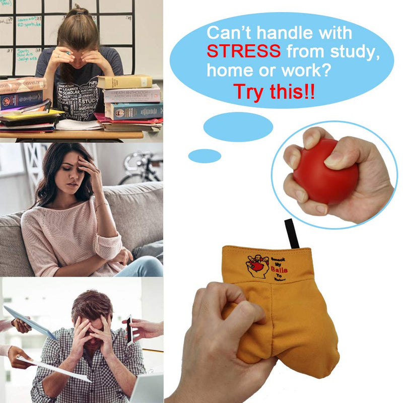 [Australia] - Stress Relief Balls Funny Gag Gift Squeeze Ball Prank White Elephant Gift Fun Christmas, Office Gift for Women Men 