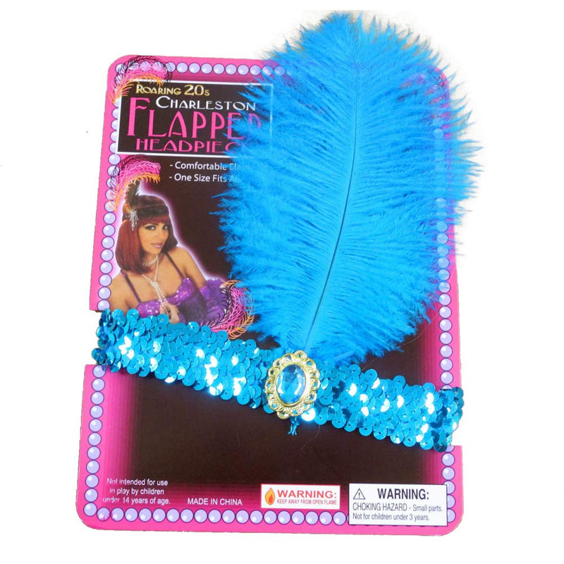 [Australia] - Sequin Headband Art Deco Party Accessory Party Feather Headband 8pcs 8pcs Colors 