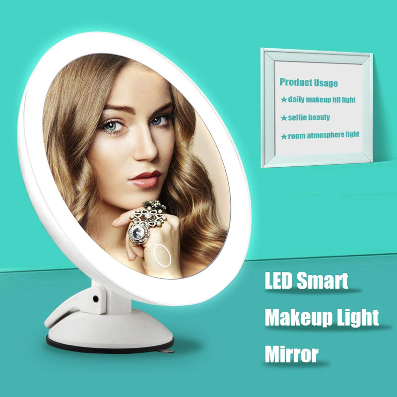 [Australia] - 10X Magnifying Mirror with Light,Magnifying Makeup Mirror, Travel Makeup Mirror and Portable Bathroom Makeup Mirror. 