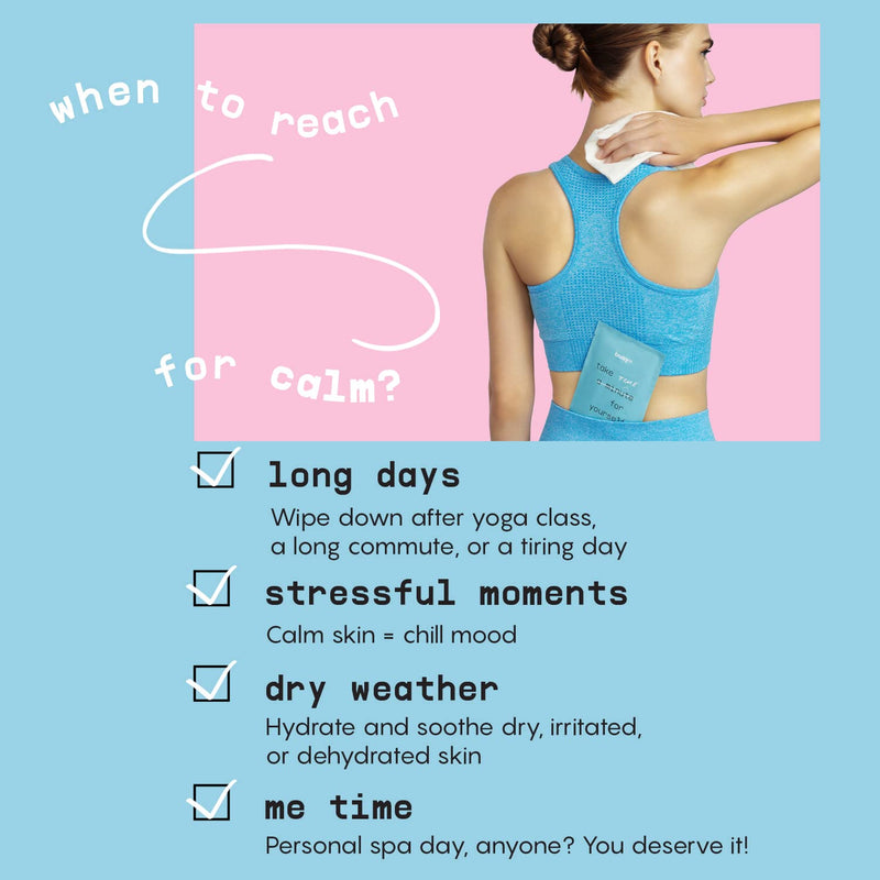 [Australia] - Calm Line Body Wipes for Women - Unscented Large Body Wash Wipes, Armpit Wipes & Body Wipes w/ Ceramides & Coconut Oil - Zero-Waste Cleansing Wipes - No Rinse Bathing Wipes for Adults - 10 ct Calm Line - Unscented 