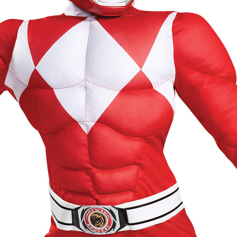 [Australia] - Disguise Red Ranger Classic Muscle Child Costume, Red, Size/(4-6) Small (4-6) 