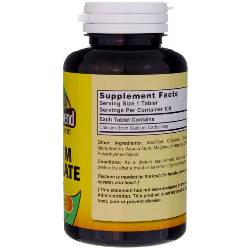 [Australia] - Nature's Blend Pure Calcium Carbonate 600 mg 100 Tabs (1684) 