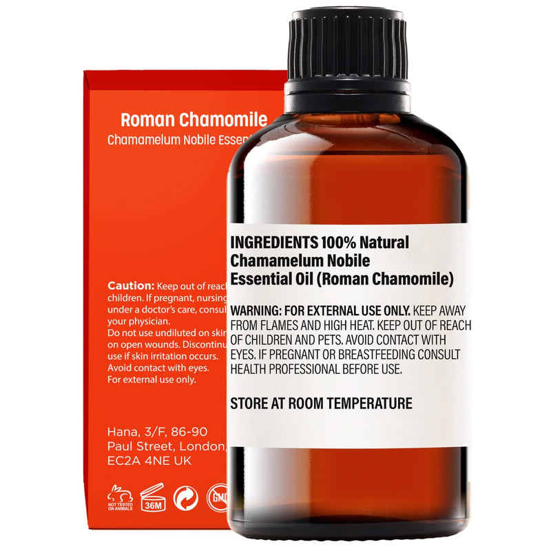 [Australia] - H’ana Roman Chamomile Essential Oil (1.02 Oz) – Floral, Skin-Soothing and Calms Stress – Pure, Natural Roman Chamomile Oil 30 ml (Pack of 1) 