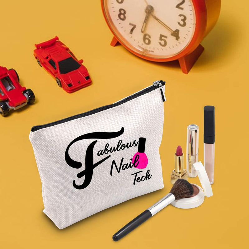 [Australia] - TSOTMO Fabulous Nail Tech Makeup Bag Nail Tech Gift Nail Artist Gift Beautician Gift Manicurist Cosmetic Bag Gift Nail Technician (Nail Tech) 