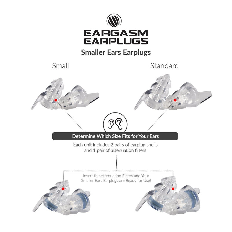 [Australia] - Eargasm Smaller Ears Earplugs for Concerts Musicians Motorcycles Noise Sensitivity Disorders and More! Two Different Sizes Included to Accommodate Smaller Ear Shapes! Blue 