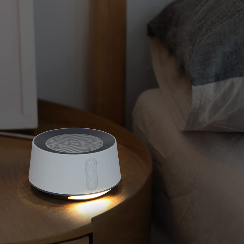 [Australia] - Fitniv White Noise Machine with Adjustable Baby Night Light for Sleeping, 14 High Fidelity Sleep Machine Soundtracks, Timer and Memory Feature, Plug in, Sound Machine for Baby, Adults 