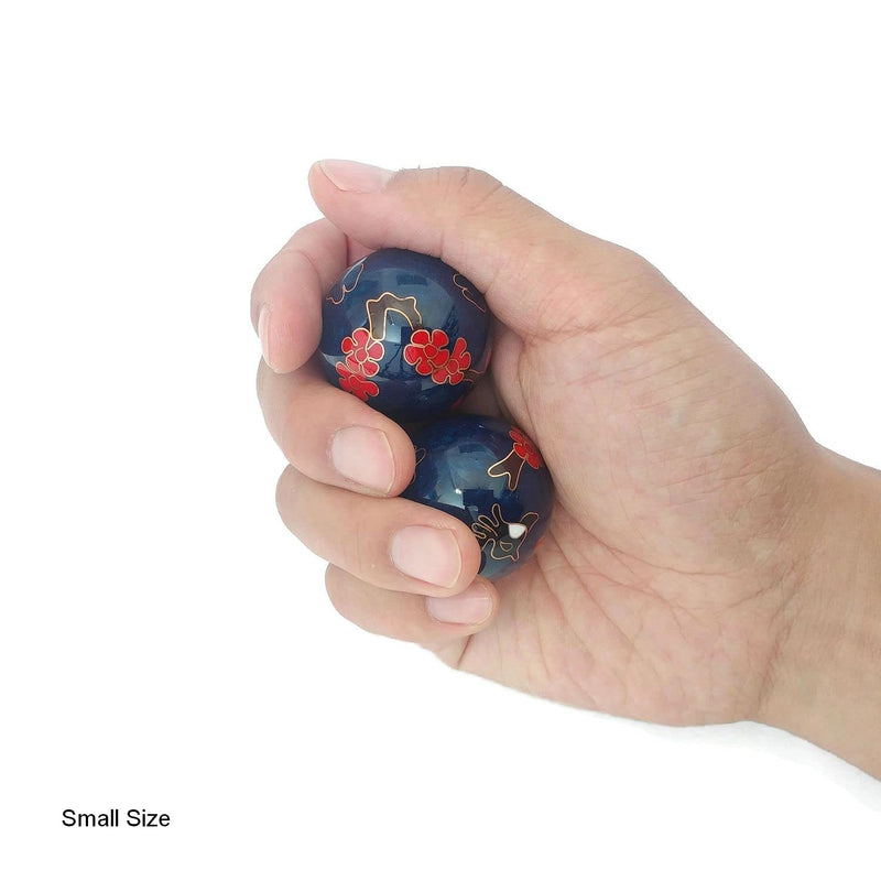 [Australia] - Top Chi Hummingbird Baoding Balls with Bamboo Stand (Small 1.4 Inch) Small 1.4 Inch 