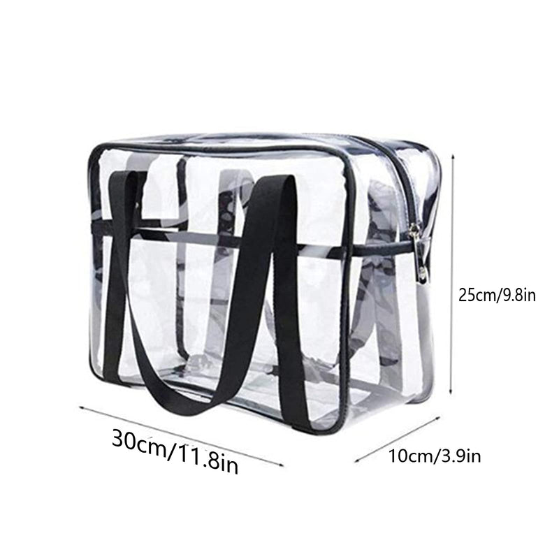 [Australia] - AWOCAN PVC Clear Toiletry Bag Makeup Zipper Waterproof Cosmetics Bag Travel Storage Carry 