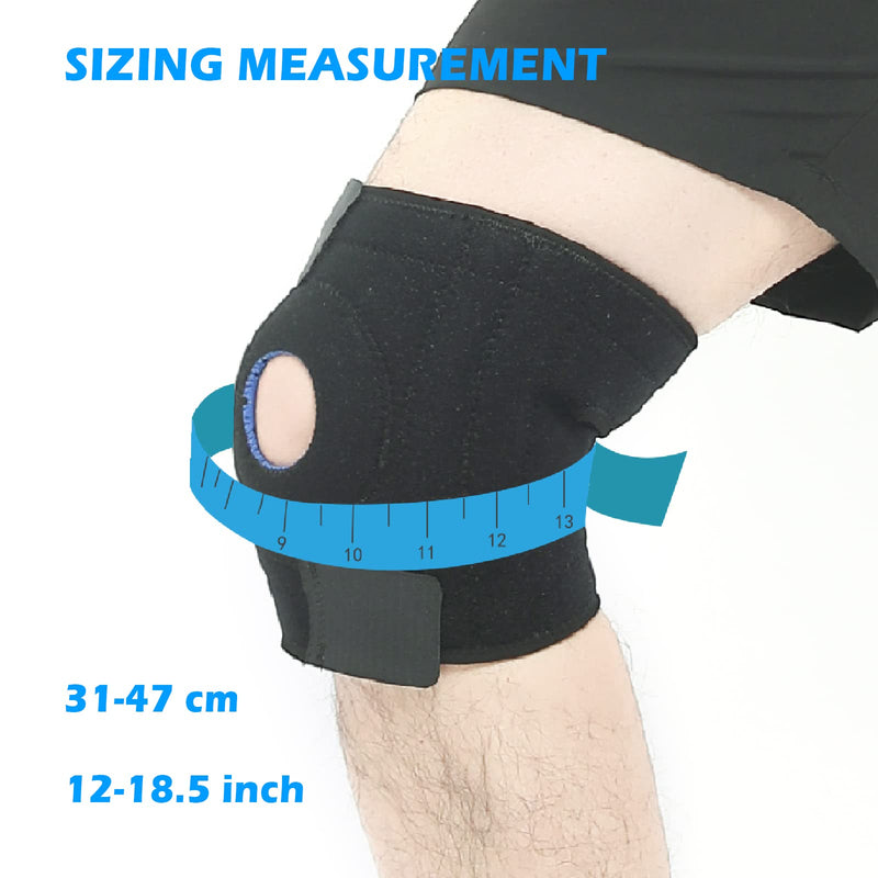 [Australia] - Solmyr Knee Brace Support with Side Stabilizers for Men and Women, Adjustable Knee Support for Knee Pain, Arthritis Pain, Tendonitis Pain, Meniscus Injuries, Injury Recovery 