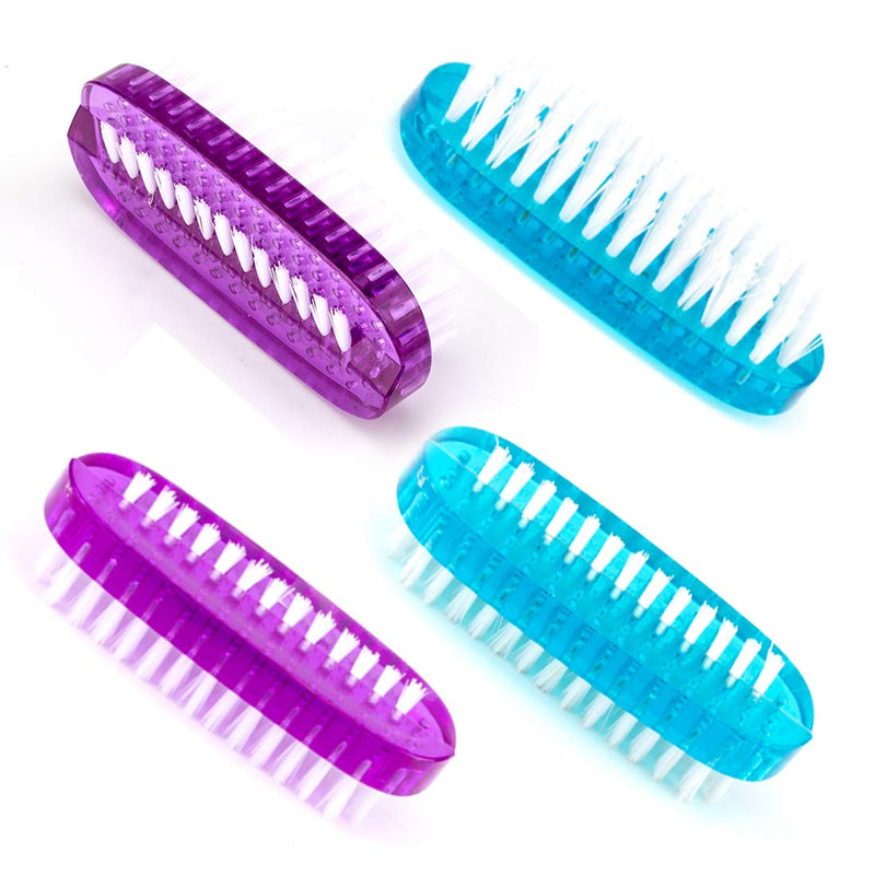 [Australia] - Two-sided Hand and Nail Brush Fingernail Brush Scrub Cleaning Brush for Toes (4 pack) 