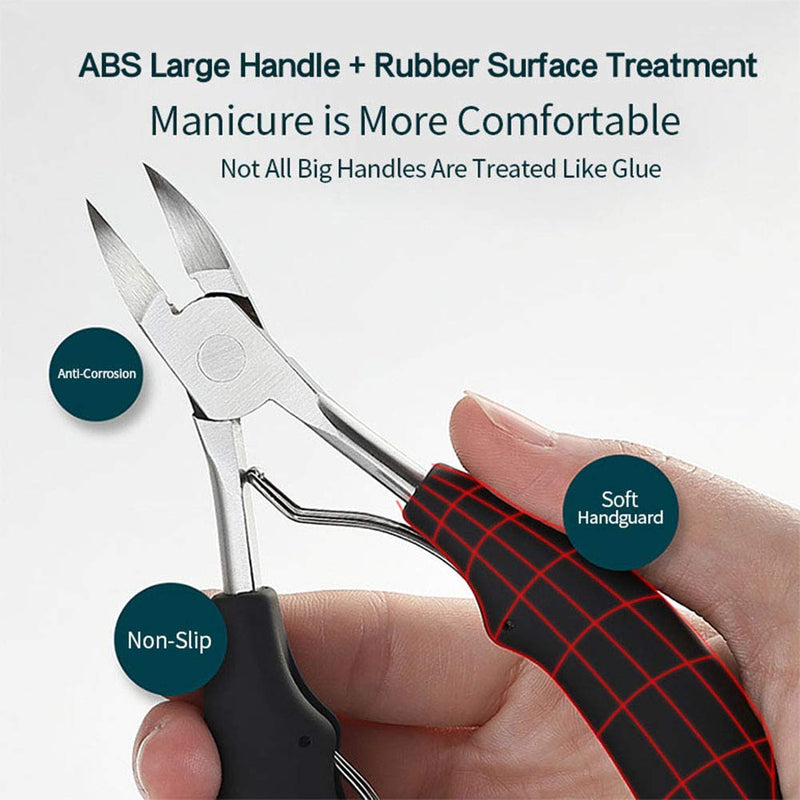 [Australia] - Toe Nail Clippers Trimmer Fingernail Cutter Fit For Thick Nails And Ingrown Toenail Fungus Nails Non - Slip Double Handle Safe And Reliable Nail Cutters 