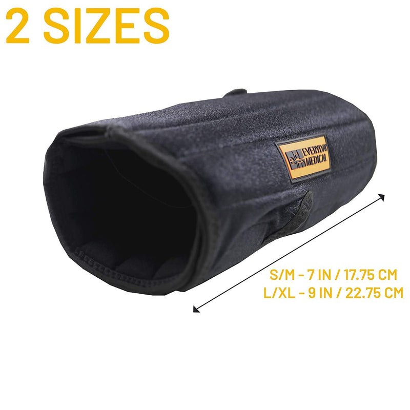 [Australia] - Everyday Medical Elbow Brace for Arthritis and Cubital Tunnel Syndrome I Elbow Immobilizer Splint for Tennis Elbow I Stabilizer Support Splint with Removable Splint I Fits Both Arms I Unisex | L/XL L/XL (Length: 9 IN) 