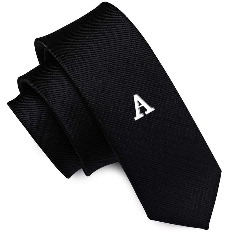 [Australia] - HONEY BEAR Mens Womens Initial Alphabet Letter Lapel Pins Collar Badge Brooches Stainless Steel for Business Wedding Graduation Gift Silver A 0.59 inches 