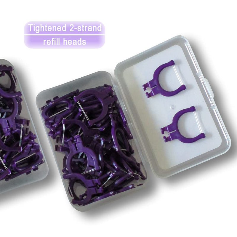 [Australia] - TEEsmile Evolutionary Clean Dental Flossers, Kit of Handle(s) Plus Refillable Heads (2 Long Handles, +200 Tightened 2-Strand Refills) 202 Piece Set 