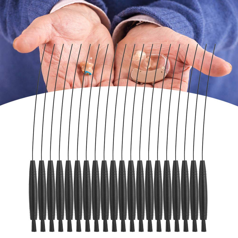 [Australia] - 20pcs Hearing Aid Cleaning Brush Kits, Wire Cleaner Multifunctional Hearing Aid Cleaning Kit, Headphones Vent Cleaner, Reusable and Easy to Clean 
